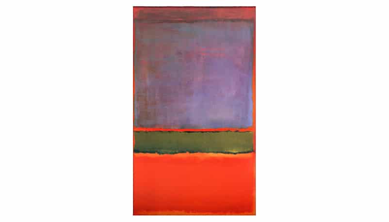 NO 6 - VERDE VIOLETA Y ROJO' POR MARK ROTHKO